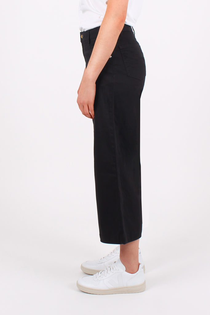 ALL NITER // Organic Sateen Cropped Wide Leg in Black - Monkee Genes Organic Jeans Denim - Women's Cropped Monkee Genes Official Monkee Genes Official