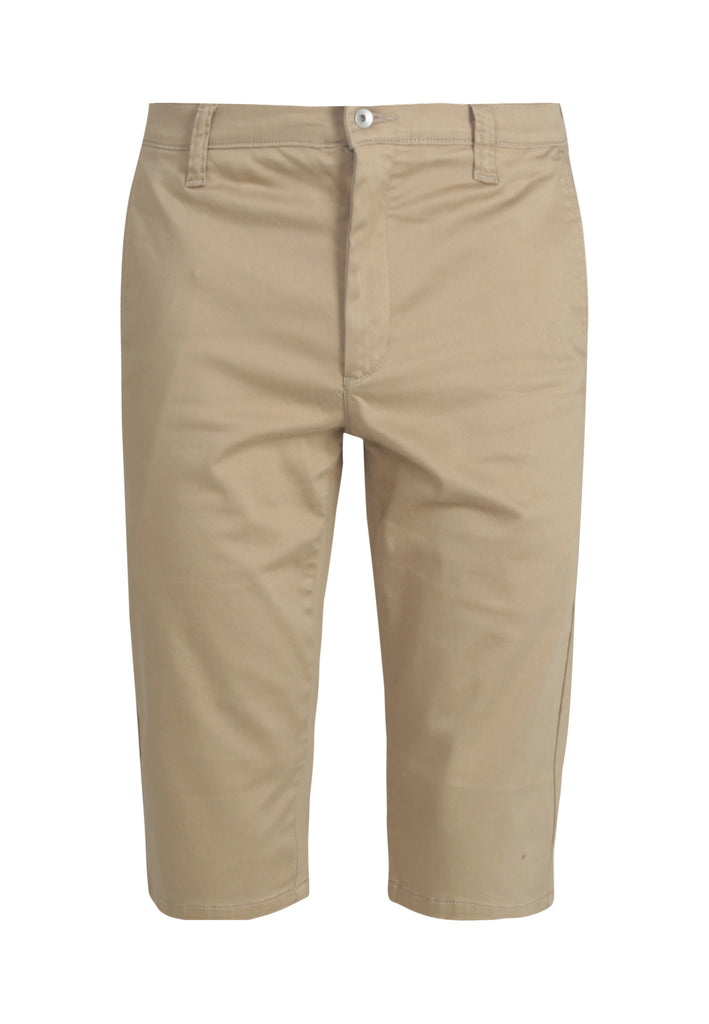 CHINO SHORTS // Organic Sateen Chino Short in Dark Buff - Monkee Genes Organic Jeans Denim - Men's Shorts Monkee Genes Official Monkee Genes Official