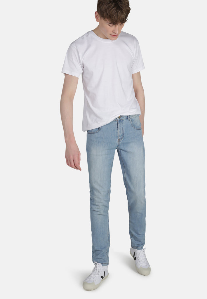 DEAN // Organic Slim Fit Jeans in Light Wash - Monkee Genes Organic Jeans Denim - Men's Slim Fit Monkee Genes Official Monkee Genes Official