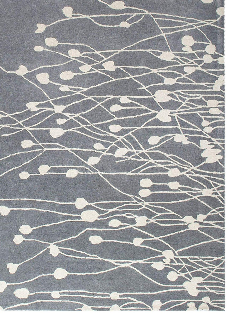 Floral Hand-Tufted Transitional Contemporary Wool Rug Area Rug 5 X 7 - T302-IN-201-5X7