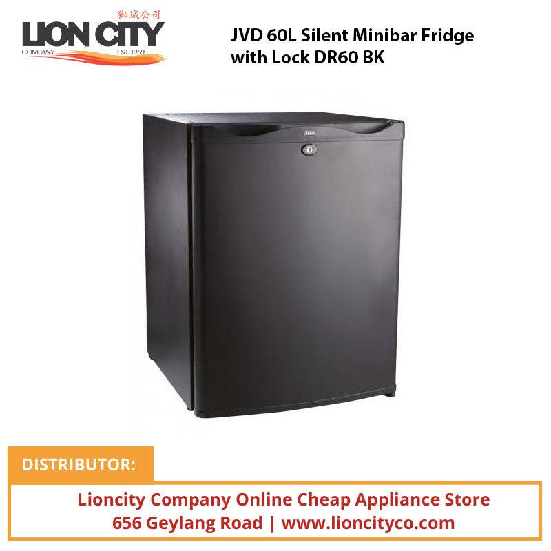 JVD 60L Silent Minibar Fridge with Lock DR60 BK**OUT OF STOCK - Lion City Company
