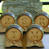 Personalized Groomsmen Gifts Set of 5 Oak Whiskey Barrels