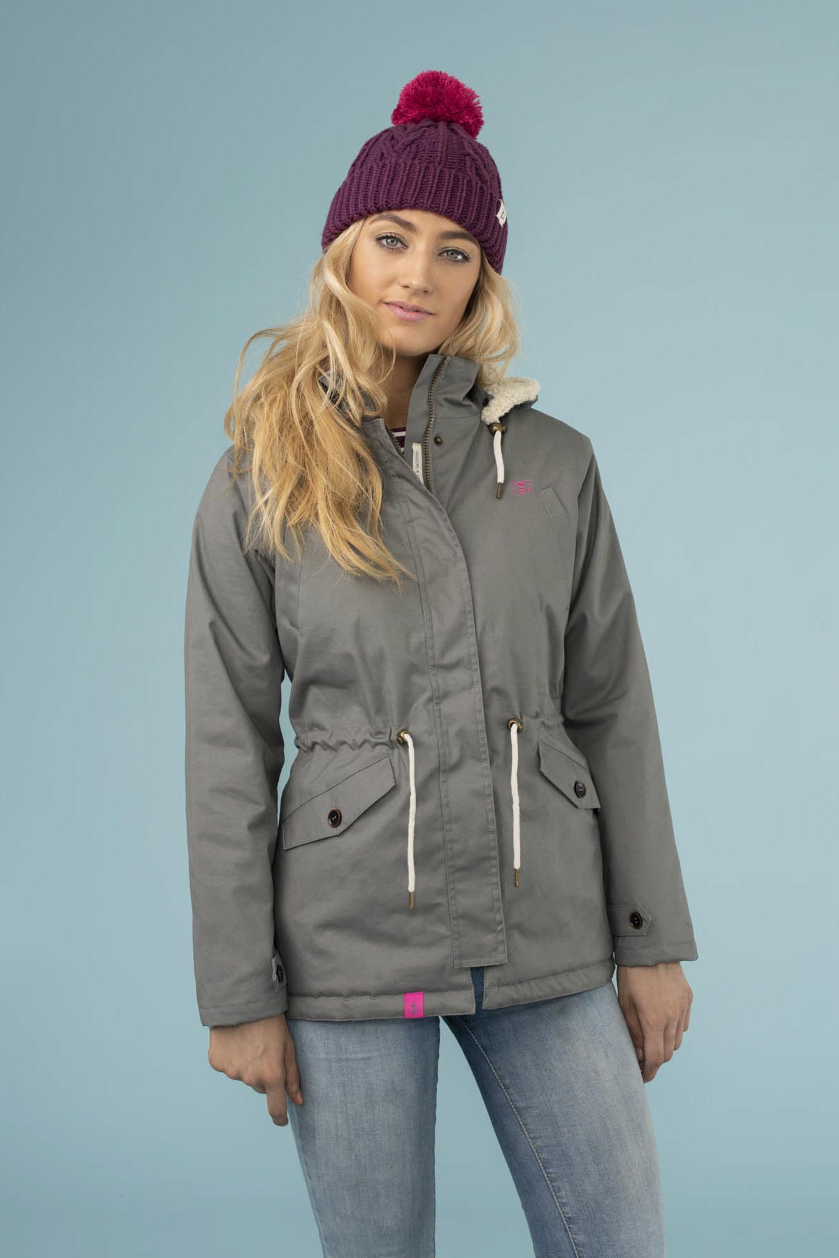 Raven Coat. Womens Warm Grey Raincoat | Lighthouse