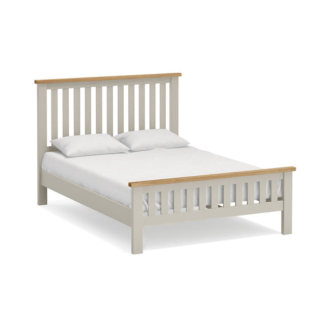 Devon Painted Oak 4'6" Slatted Bed