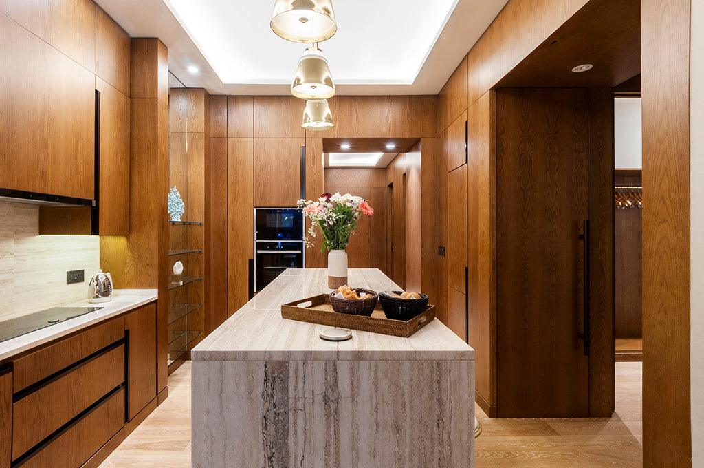 travertine bianco venato apartment golden sands bay malta apartments natural stone kitchen counter