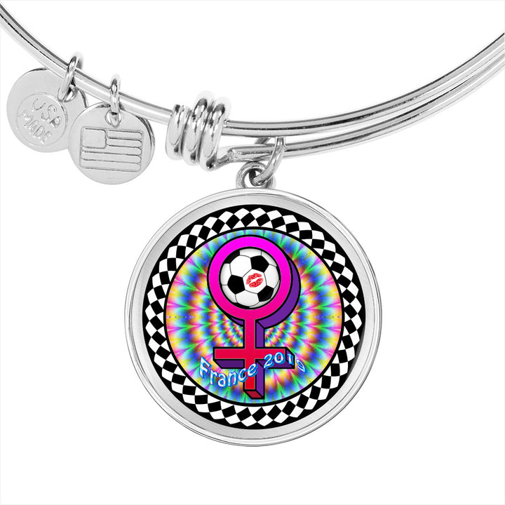 Keepsake memento bangle for Women's World Cup Soccer 2019