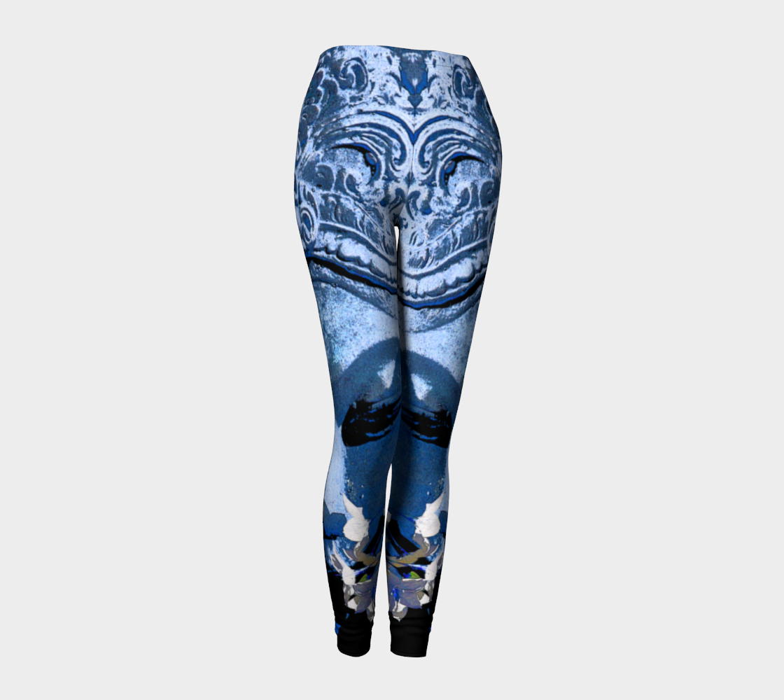 Leggings - 'Remembering' - Lapis