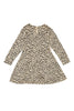 Leopard Skater Dress Oyster