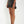 Black Sequin Wrap Skirt