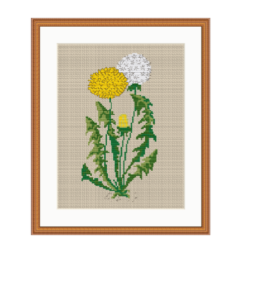 Dandelion Cross Stitch Pattern. Instant Download. – Funny Cross Stitch