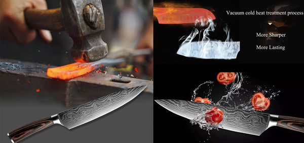Damascus Knife, Fire forged, Best Knife ever, Knife Set