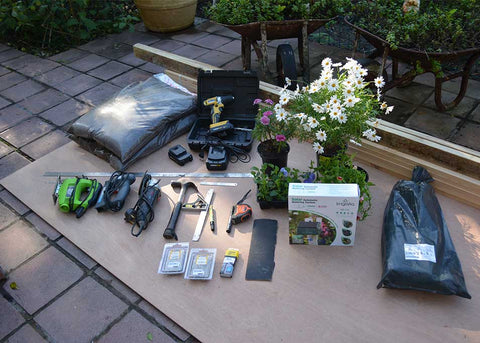 Tools to make a vegetable grow box