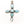 Larimar Cross Pendant - Sterling Silver