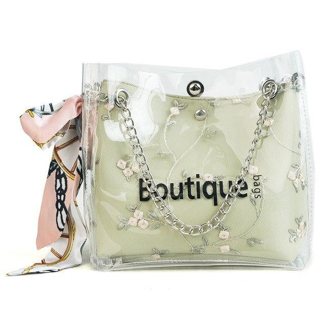 boutique transparent bag