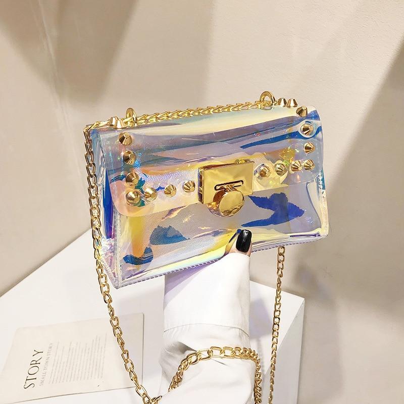 holographic crossbody bag