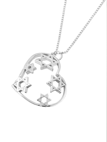 heart and star pendant 