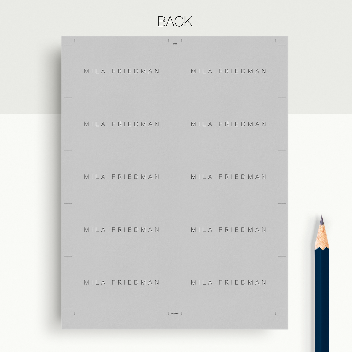 Professional Business Cards Template for Google Docs ...