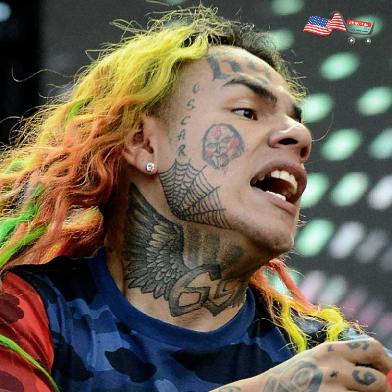 Tekashi69 Temporary Face Tattoos Set 6ix9ine Halloween Costume Rappers Tattoos Lil