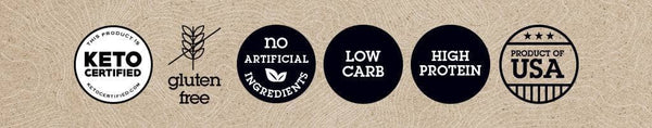 Keto-Certified - Gluten Free - No Artificial Ingredients - Low Carb - High Protein - Product of USA