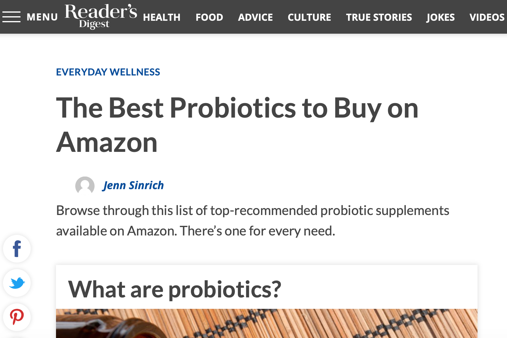 uplift food daily uplifter best probiotic powder on amazon readers digest