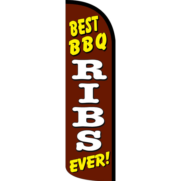 Download Best BBQ Ribs Ever Windless Polyknit Feather Flag with ...