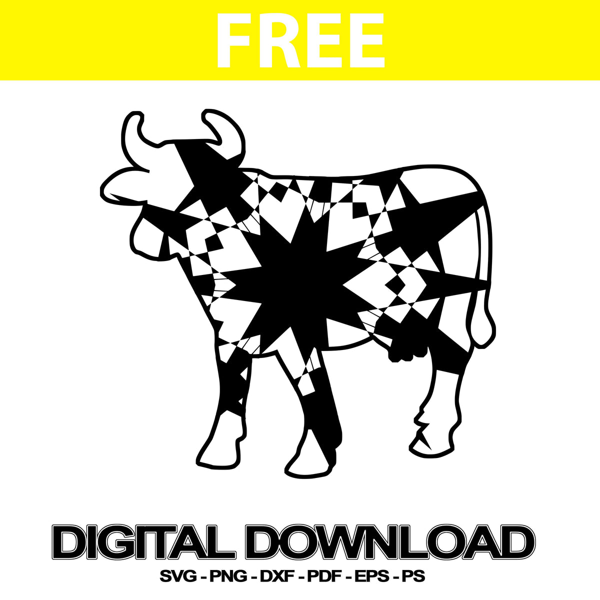 Cow Svg Free Mandala Art | Svg Free - Mandalasvg.com