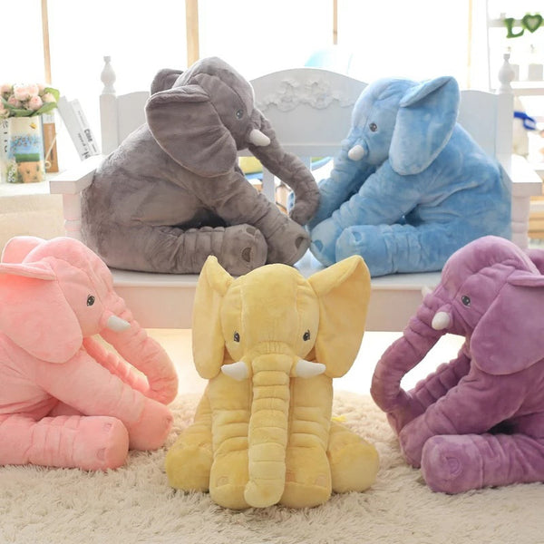 Giant Stuffed Elephant Pillow, Baby Crib Elephant Plush Doll