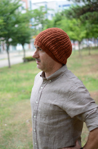 interesting stitches and textures for simple hat