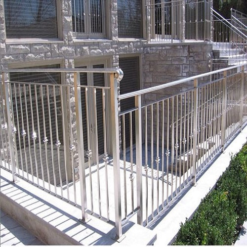 Outdoor metal railings
