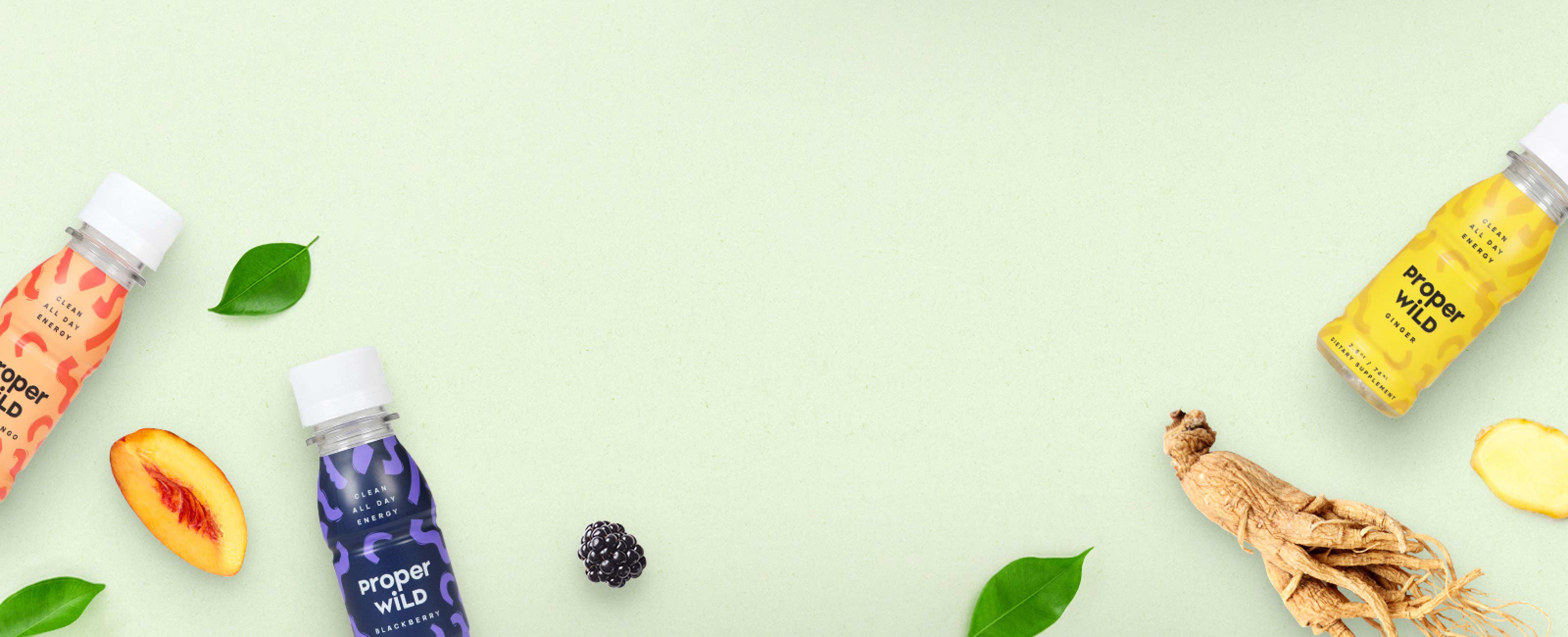 Proper Wild's clean all day energy shots are made with real ingredients