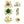Organic Cotton Produce Bags (7pcs) PLUS Beeswax Food Wraps Pack (3pcs)