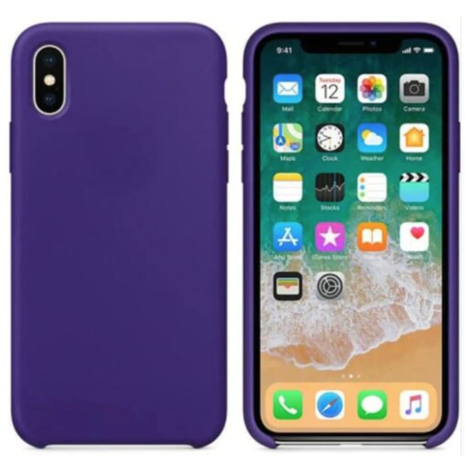 coque silicone iphone xr violet