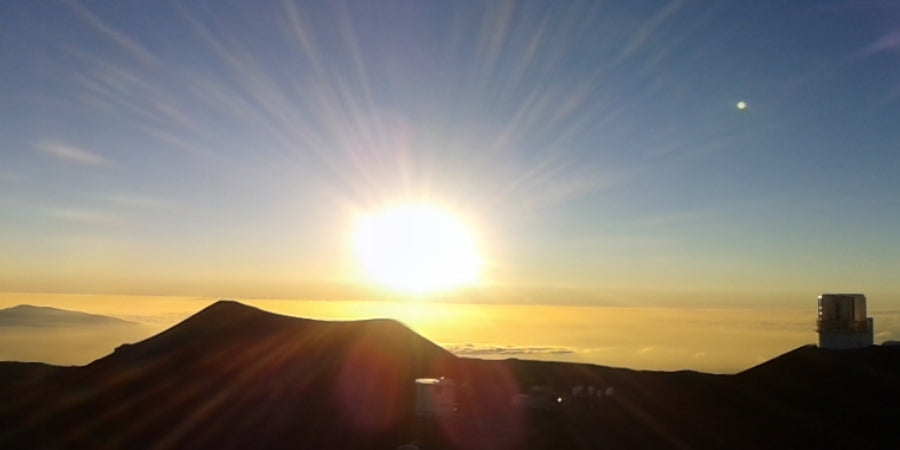 Sonnenuntergang auf dem Mauna Kea auf Hawaii