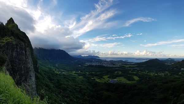 Nuuanu Pali Lookout auf Oaha Hawaii