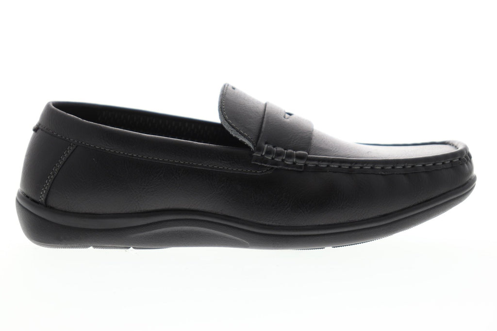 Nunn Bush Brentwood Moc Toe Penny Mens Black Casual Dress Loafers Shoe ...
