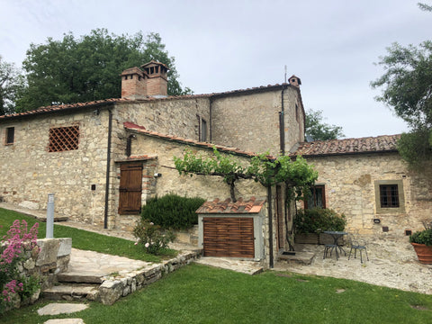 Beautiful Tuscan farmhouse at Querceto di Castellina family winery in Tuscany, Italy