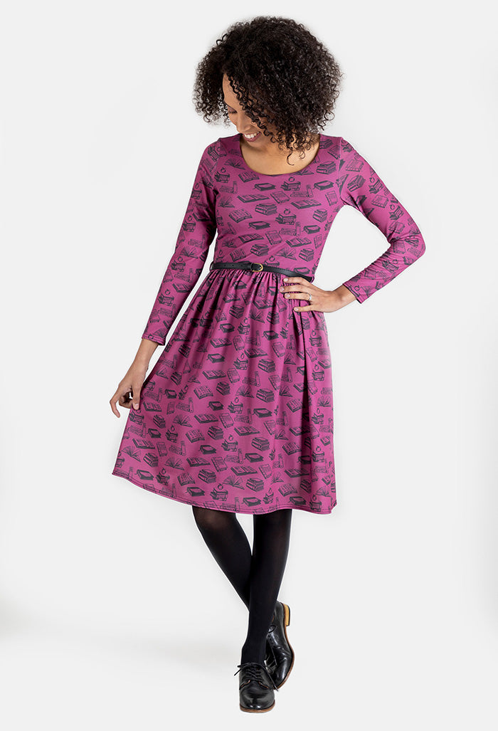 Bea Book Print Dress Popsy