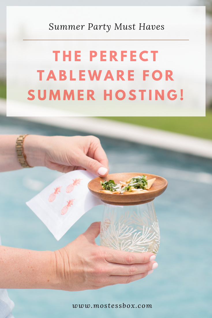 Beautiful Summer Party Tableware Made for Mingling featured by top Gift Box, Mostess