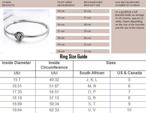 cm to ring size us