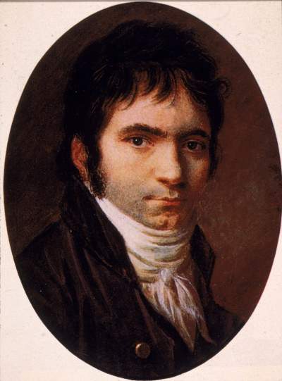 ludwig van Beethoven painted by christian horneman, 1803.