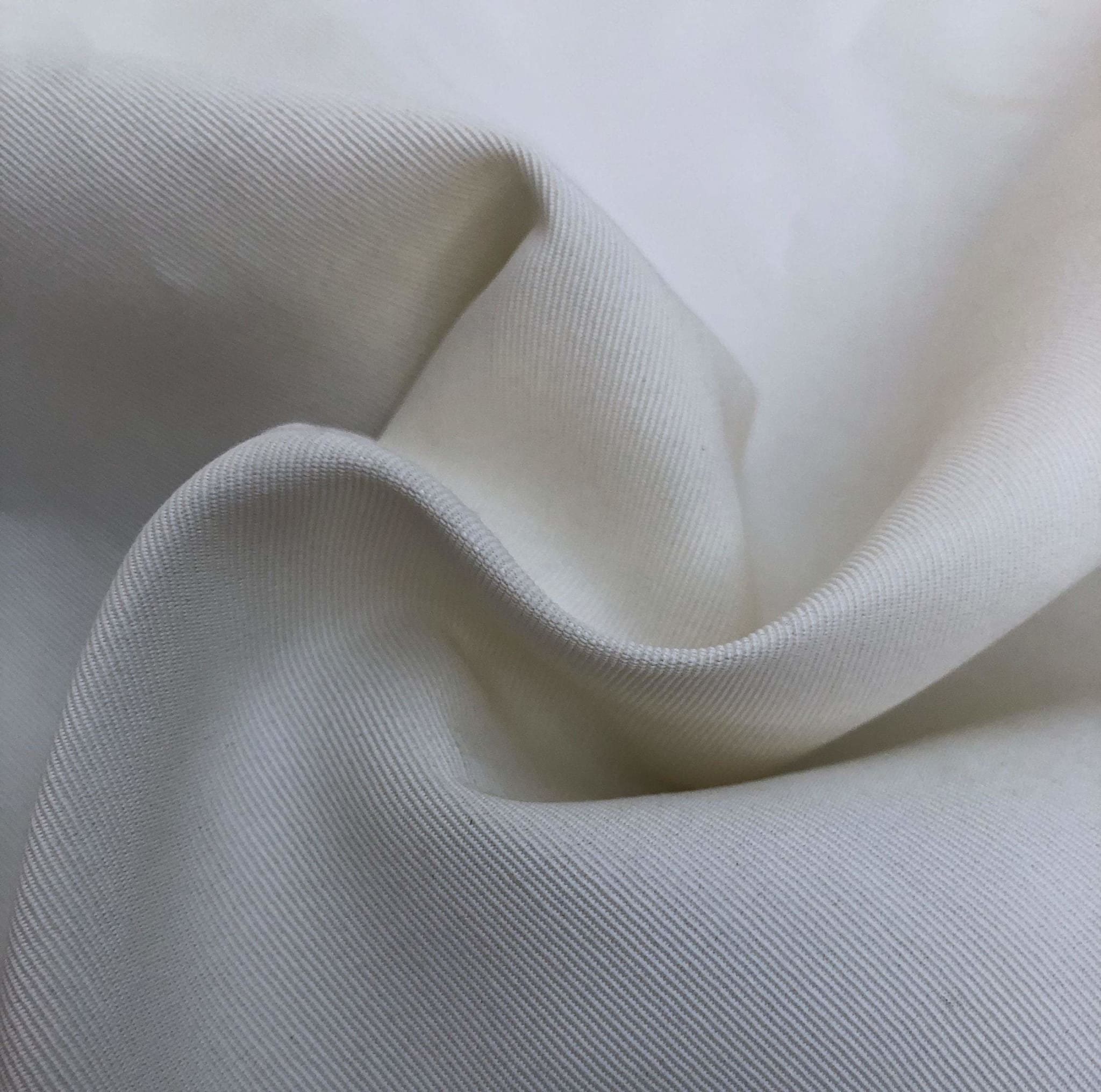 58 PFD White Greige Goods 100% Rayon Faille Ghost Woven Fabric By the Yard
