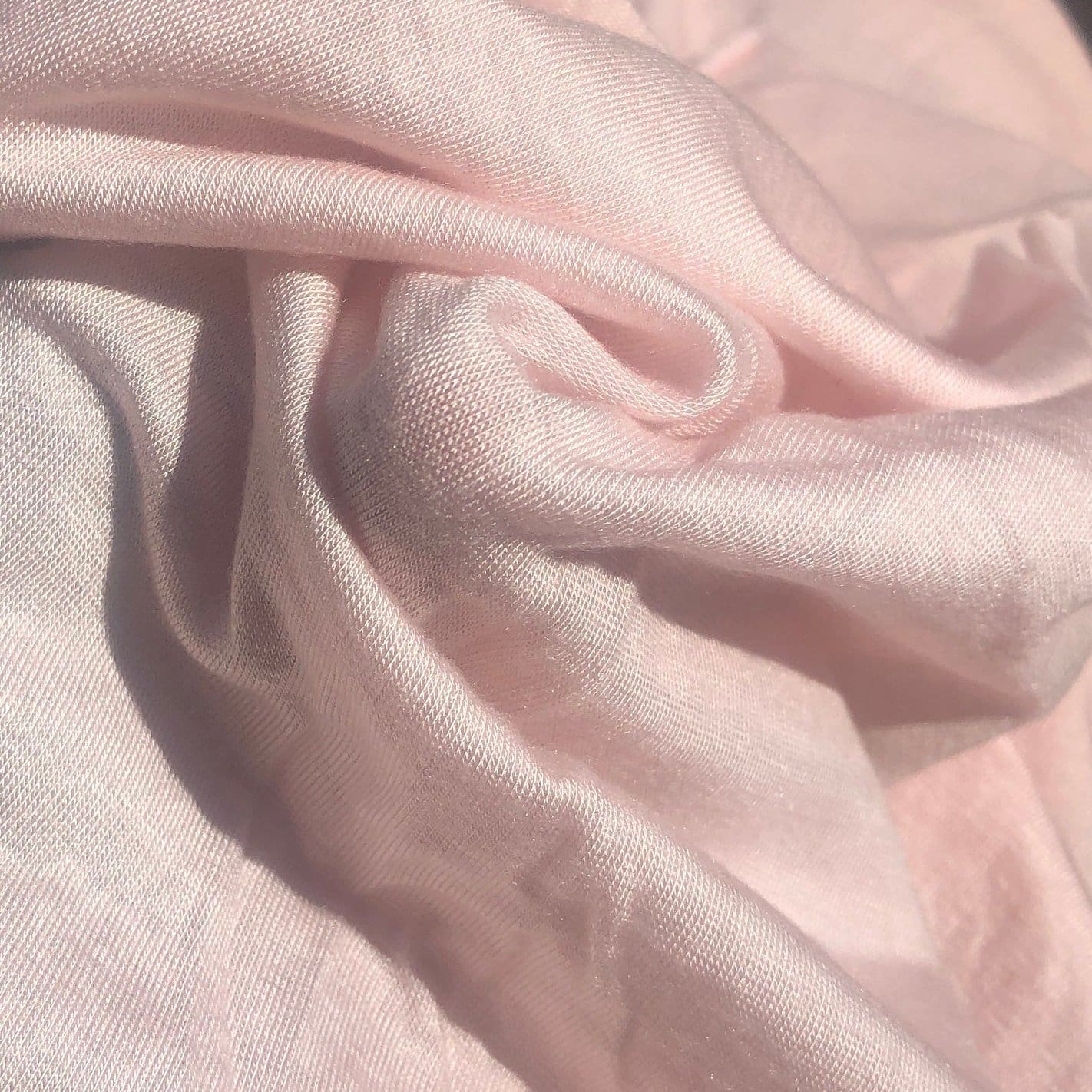 68 Solid Light Pink Modal Spandex Lycra Stretch Blend Jersey Knit Fabric  By the Yard