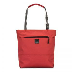 Red tote bag