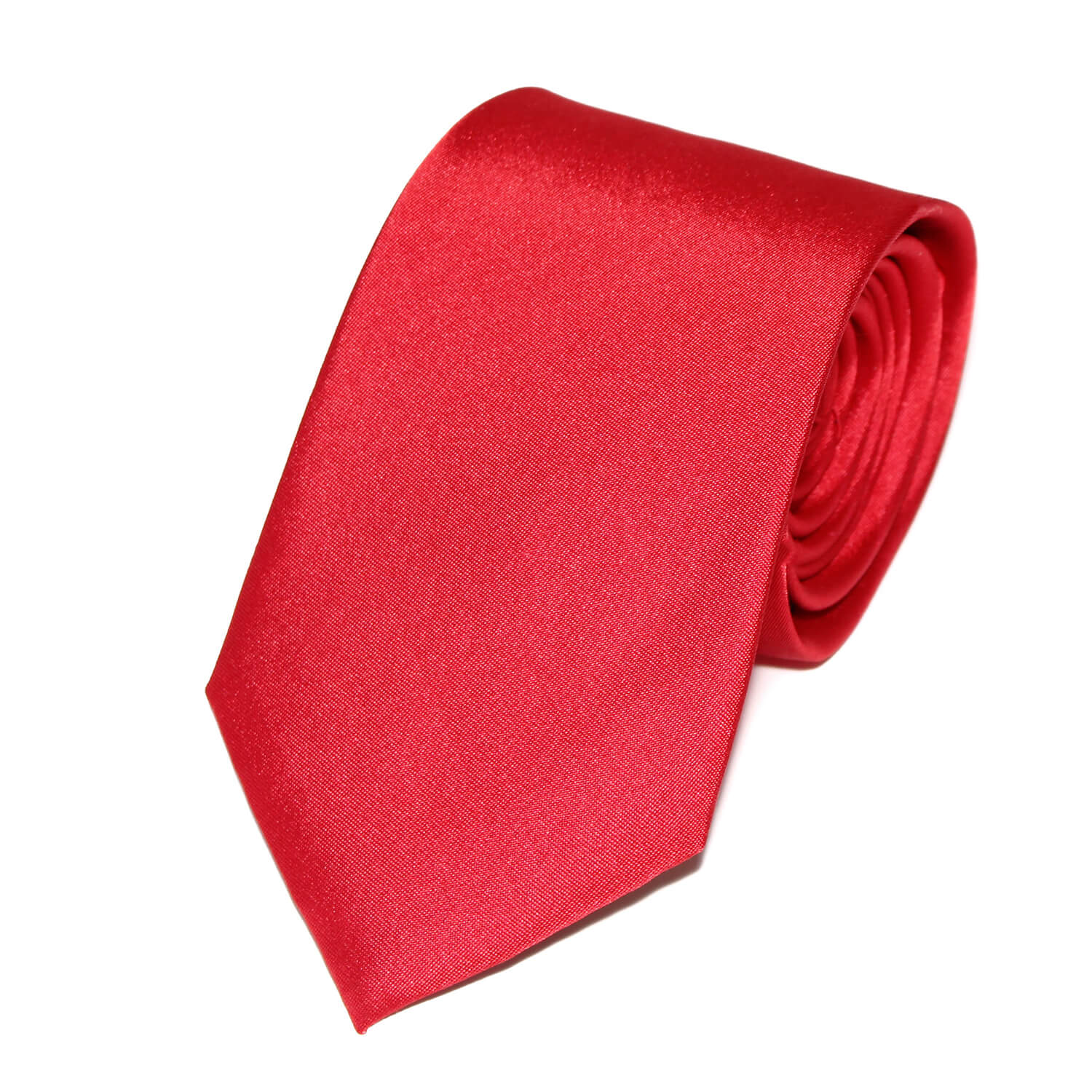 Acheter Cravate Rouge Unie 100% soie - TieClub