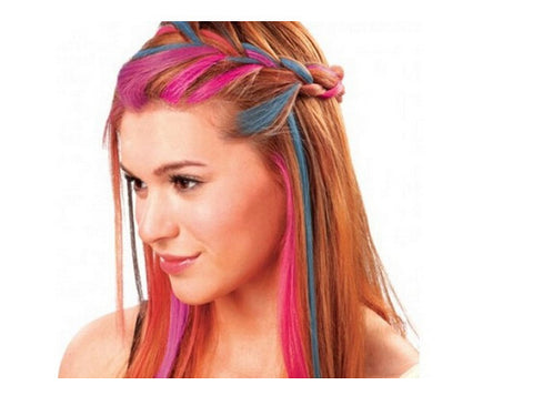 6 Colors Temporary Hair Dye Powder Cake Lusco