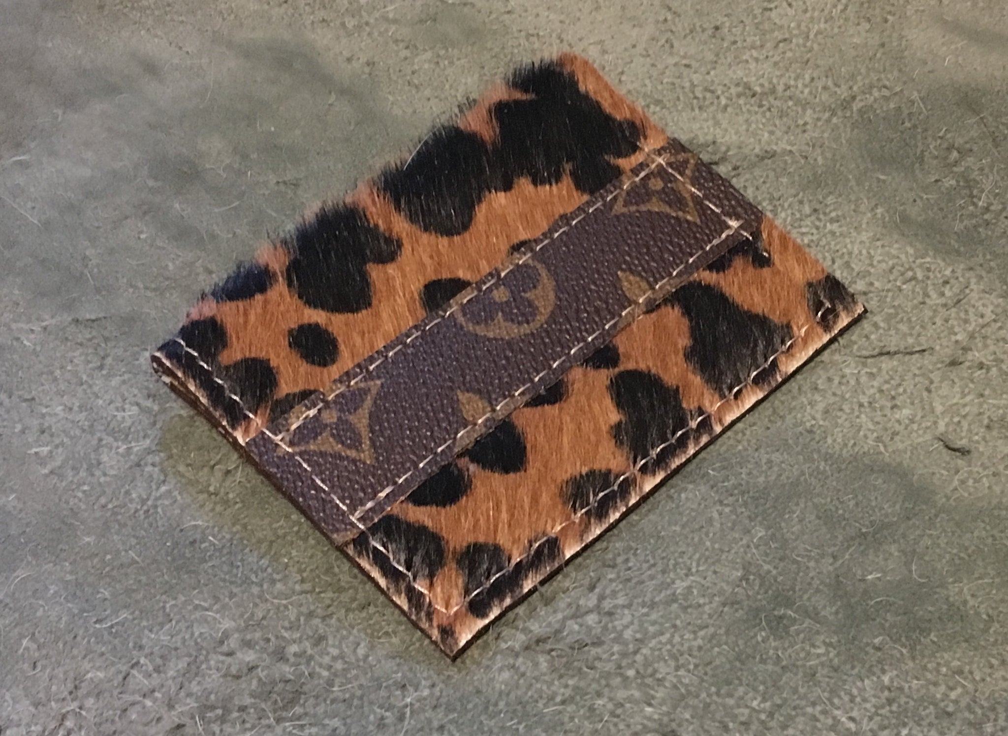 Credit Card Wallet-Repurposed Louis Vuitton – Thistle & Feather