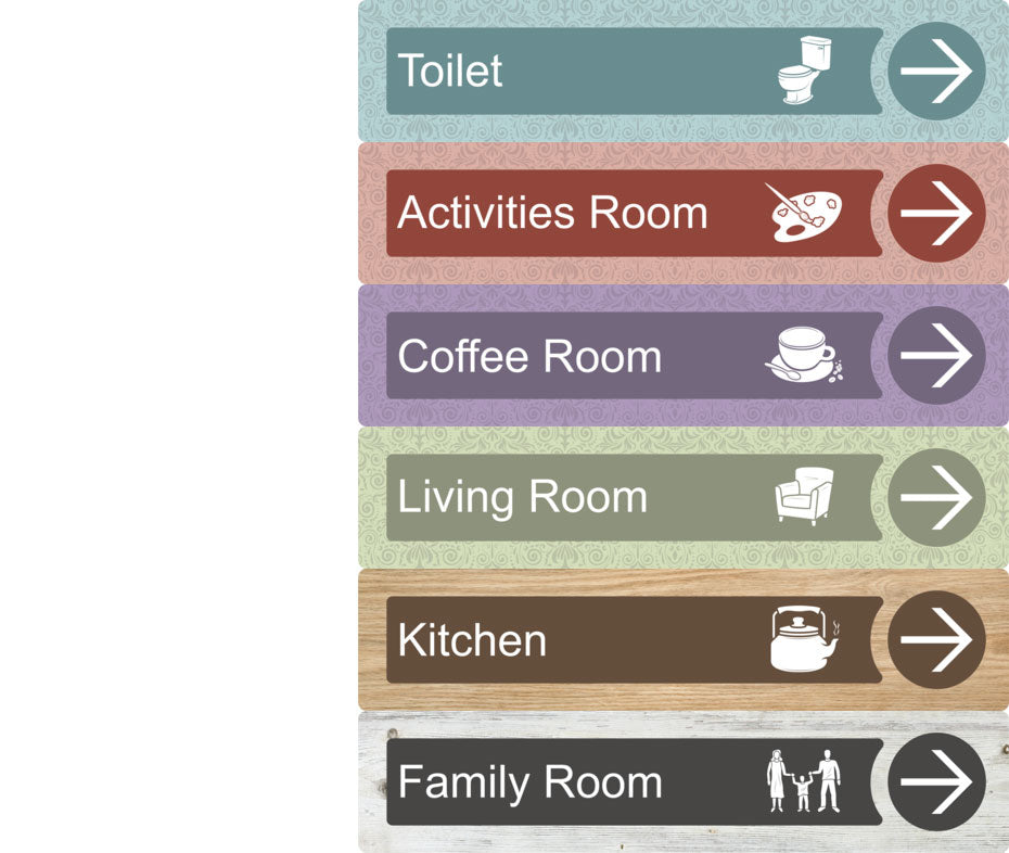 Dementia Friendly directional sign