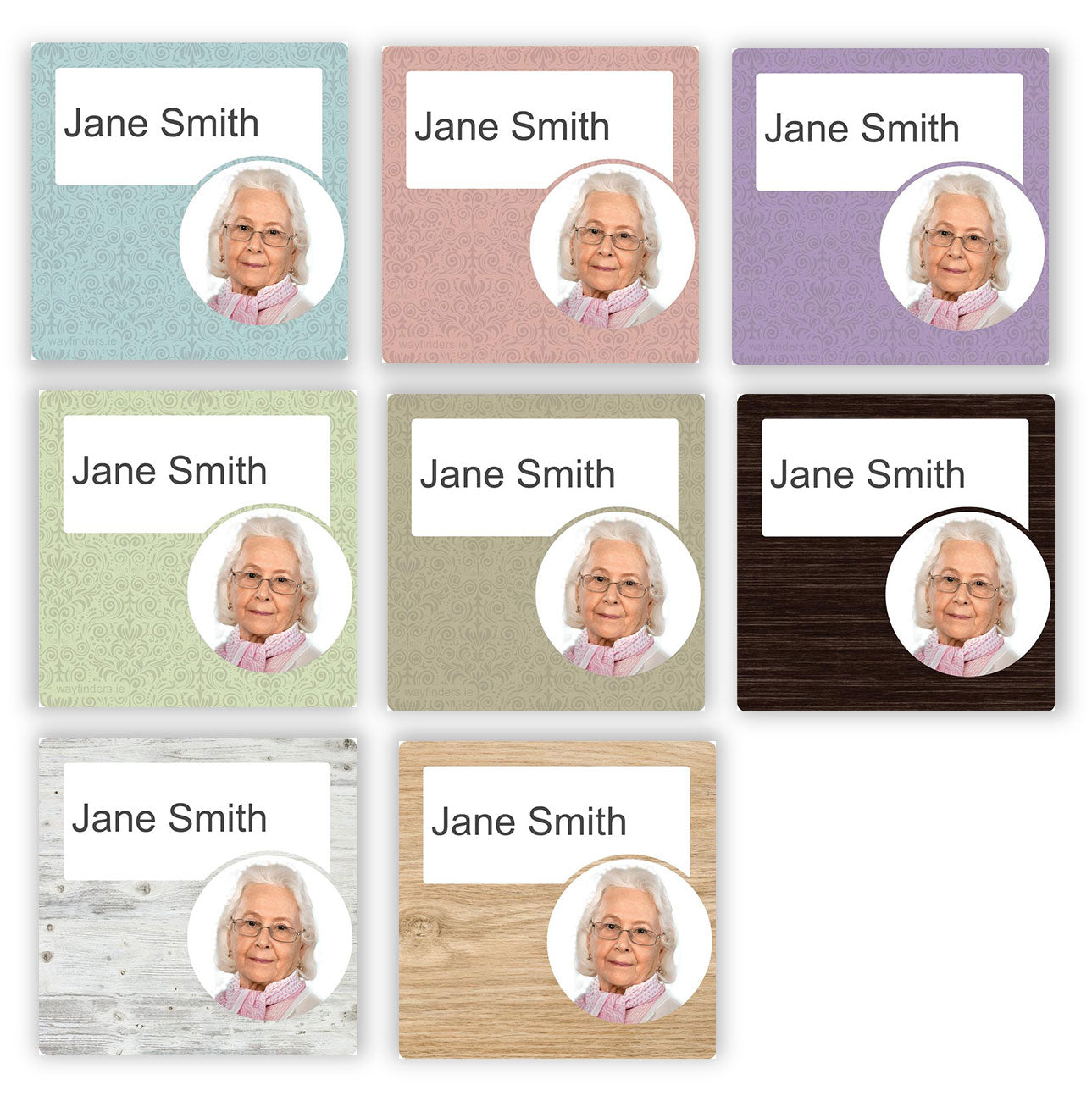 Dementia friendly paper insert sign