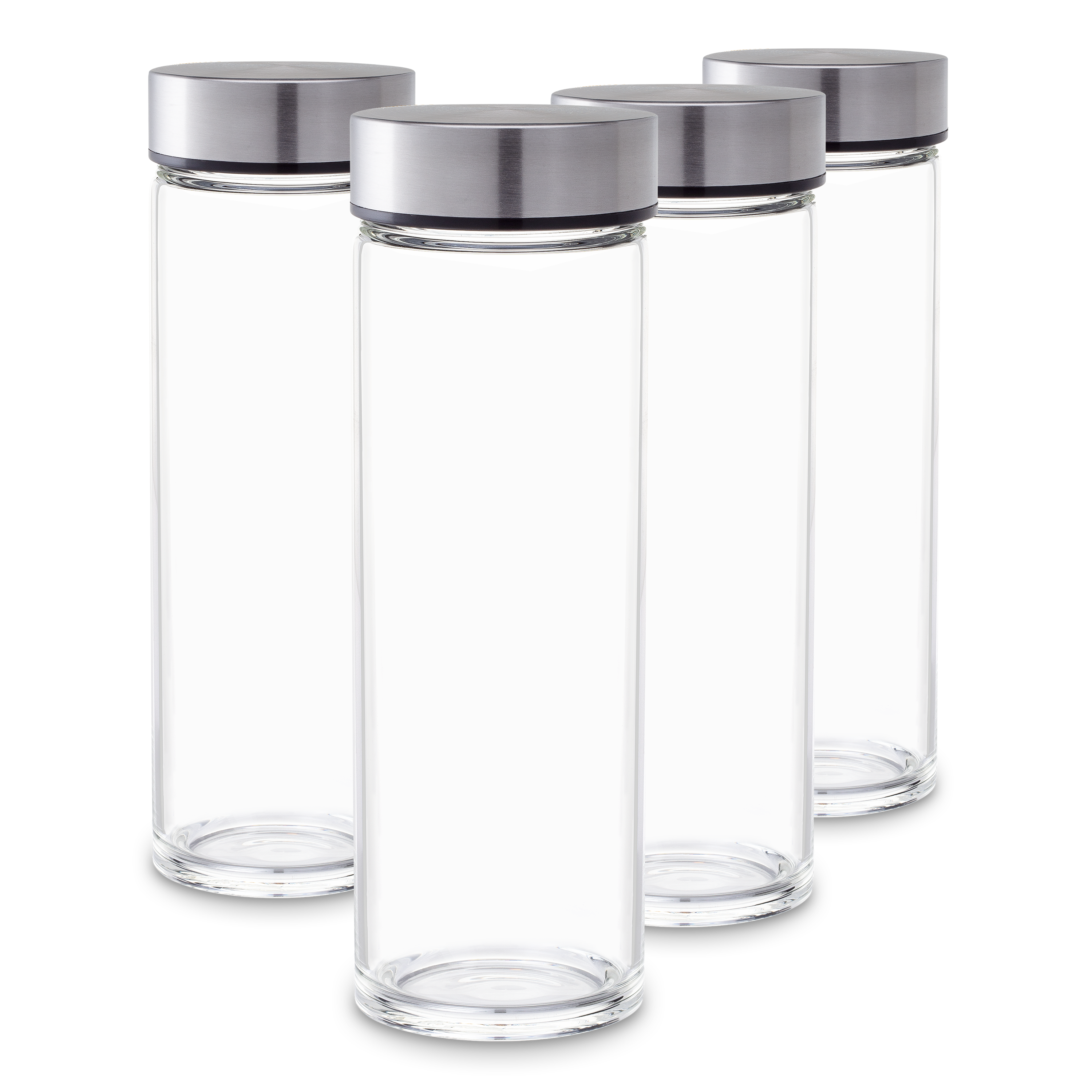 Juice Bottles Set Wide Mouth, Stainless Steel Lids for Juicing Smoot