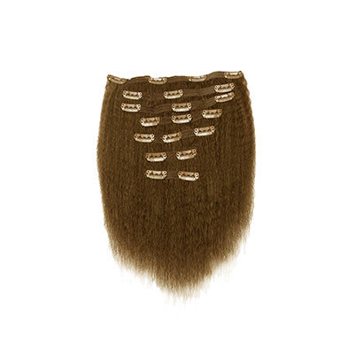 Clip In Kinky Straight Light Brown Hair Apostore